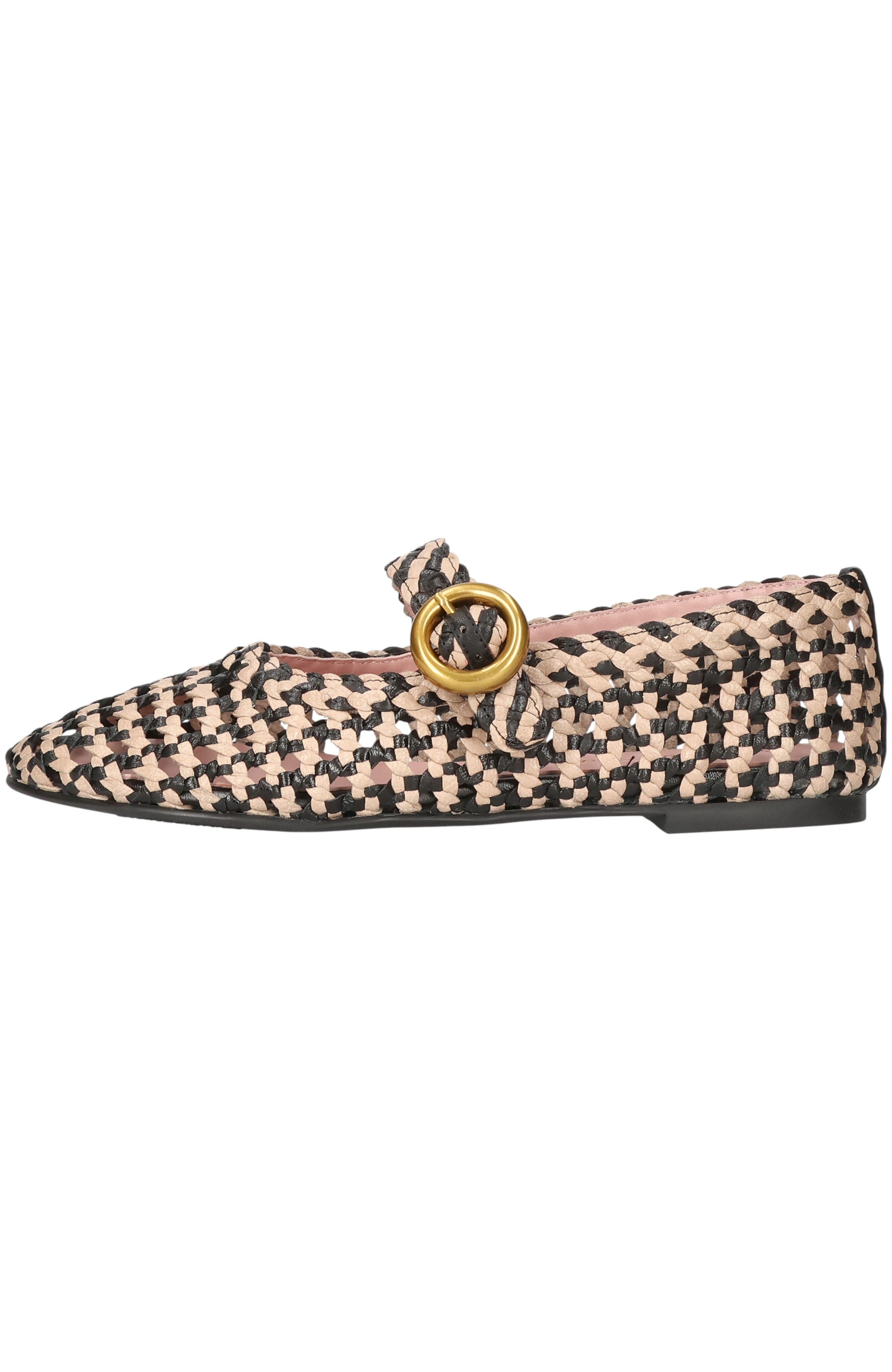 Pretty Ballerinas Woven Mary Jane, Main, color, Black