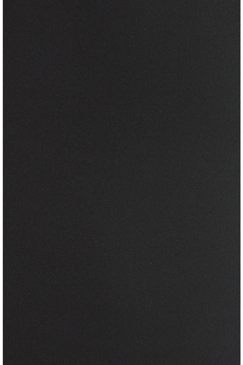 Shirred Bandeau Halter One-Piece Swimsuit, Alternate, color, BLACK