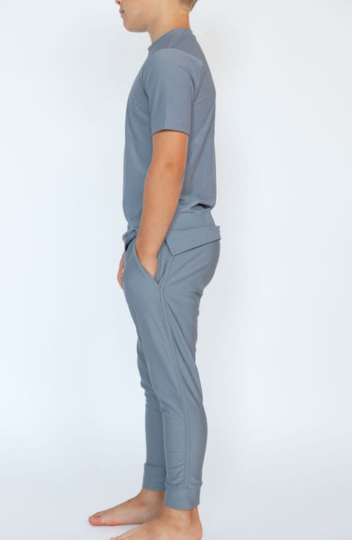 Courtside Kids Boys Warm-up Jogger Pant In Gray