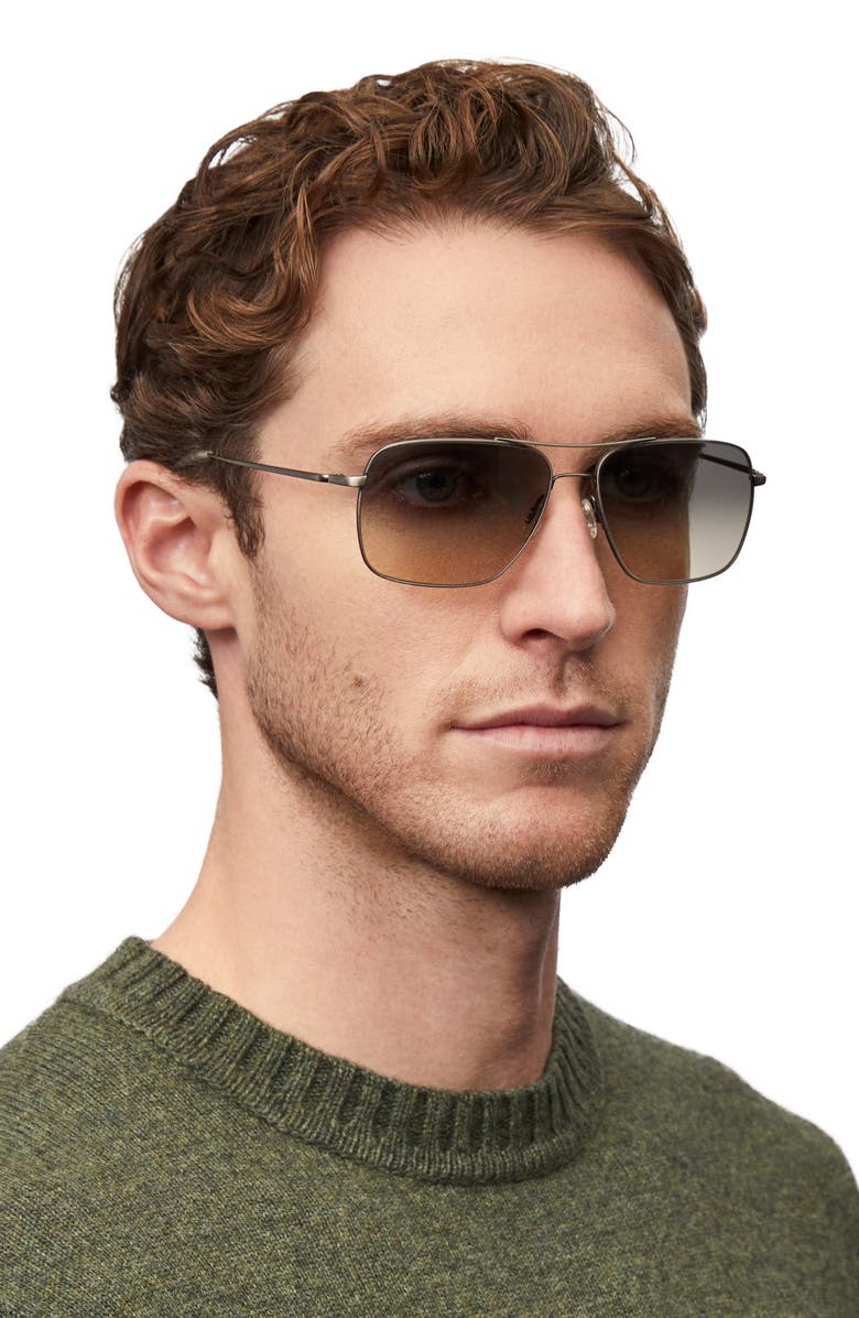 Oliver Peoples Clifton 54mm Gradient Aviator Sunglasses, Alternate, color, 