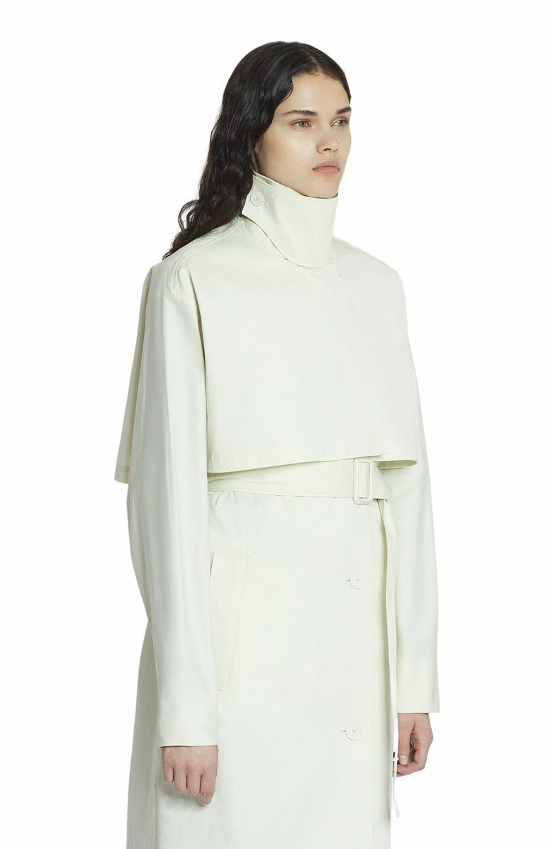 Lanvin Cotton Trench Coat, Alternate, color, Off White