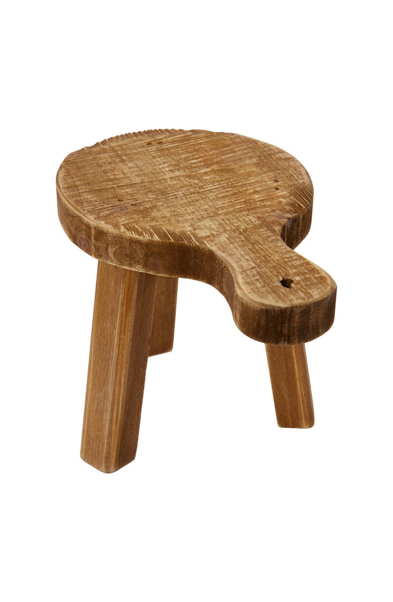 Storied Home Fir Wood Pedestal, Alternate, color, Natural