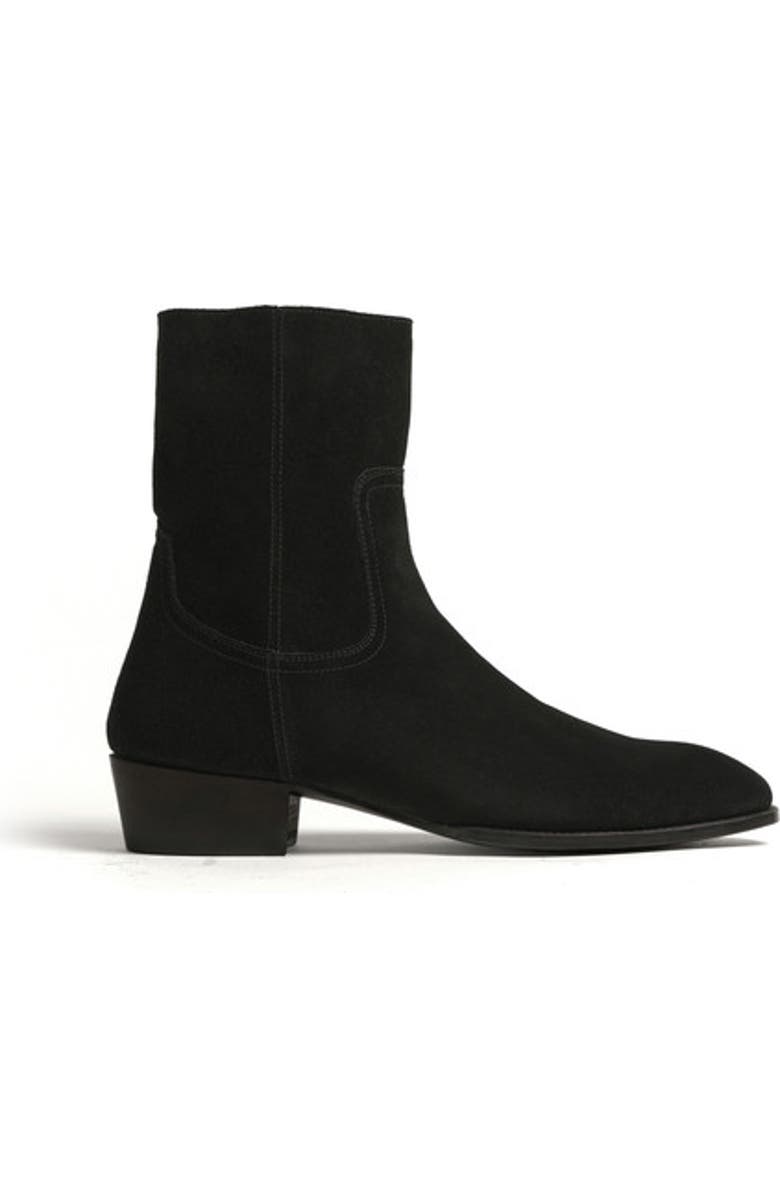 Anthony Veer Lennox Boot, Alternate, color, Velvet Noir Black Suede