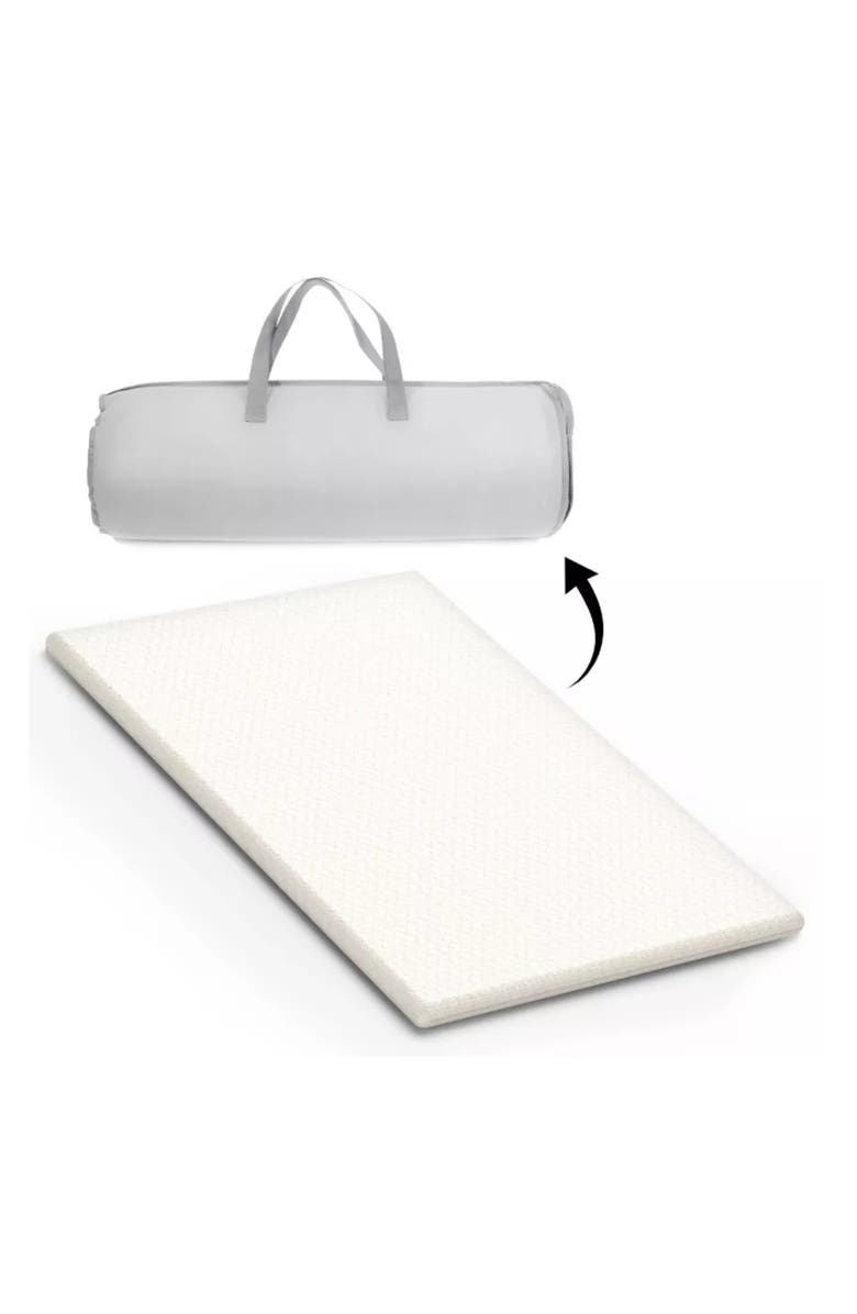 Sperric Pack and Play Mattress Washable Waterproof Hypoallergenic Topper, Main, color, White