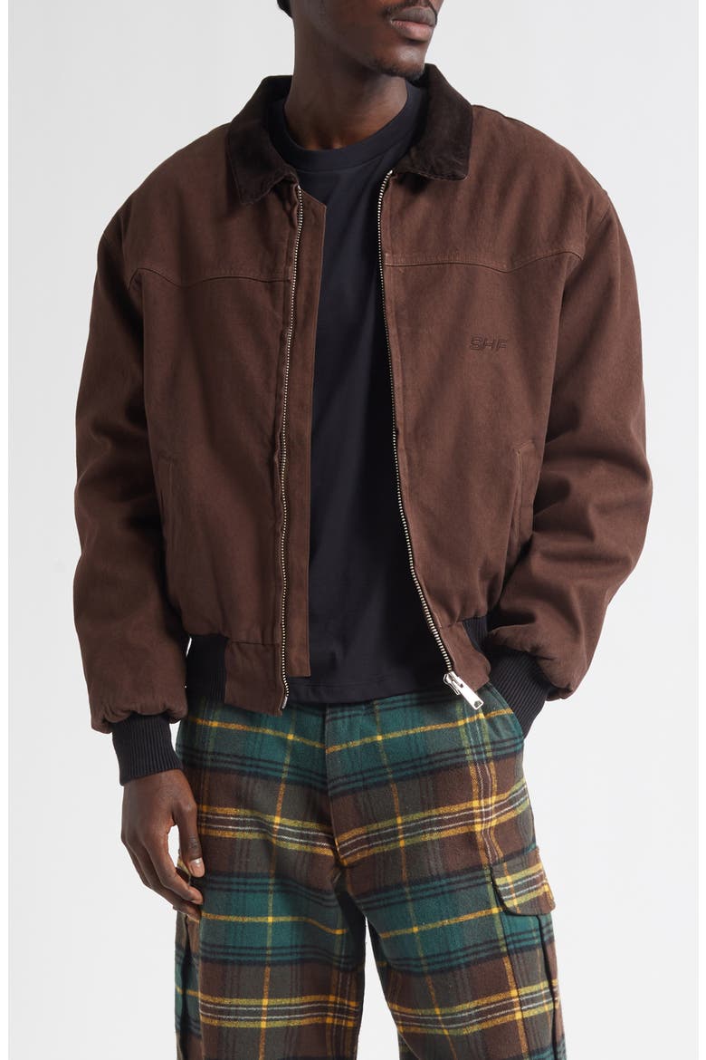 Gender Inclusive Canvas Work Jacket, Main, color, BROWN