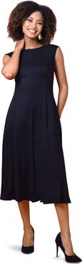 Alie Street London Luna Boat Neck Floral Midi Dress
