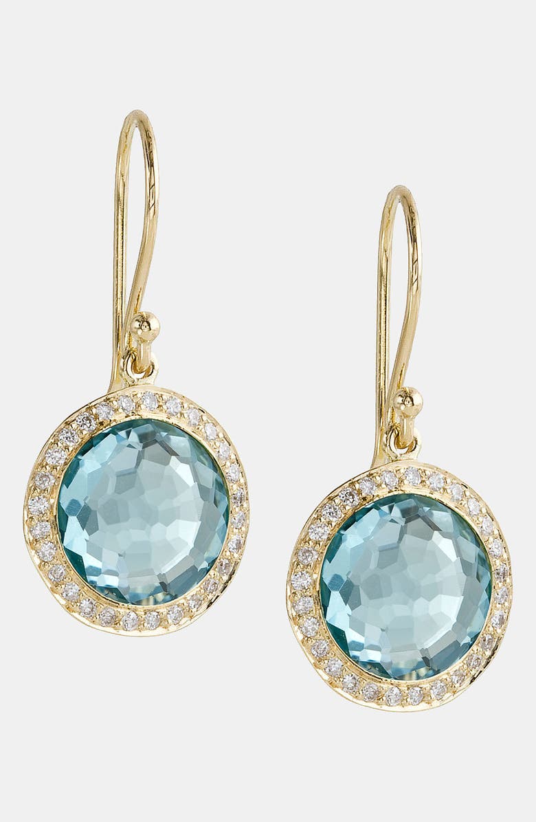 Ippolita 'Rock Candy - Mini Lollipop' Diamond & 18k Gold Earrings, Main, color,