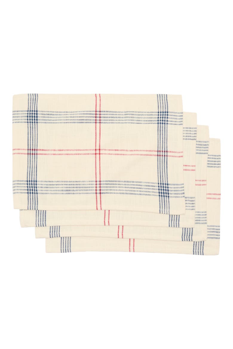 Vintage French Manon Set of 4 Organic Cotton Placemats, Main, color, MULTI