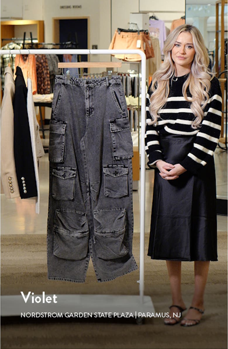 Parker Wide Leg Cargo Jeans, sales video thumbnail