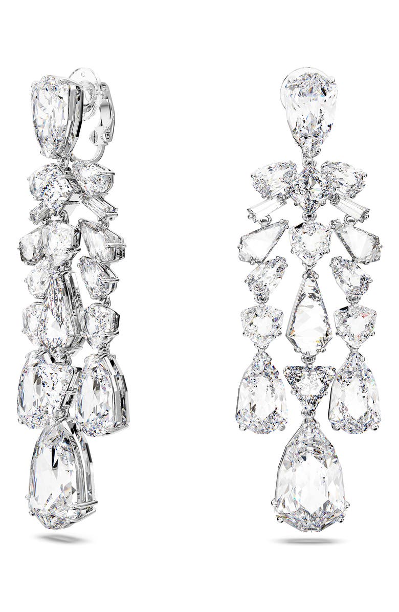 Swarovski Mesmera Crystal Chandelier Clip-On Earrings, Alternate, color,