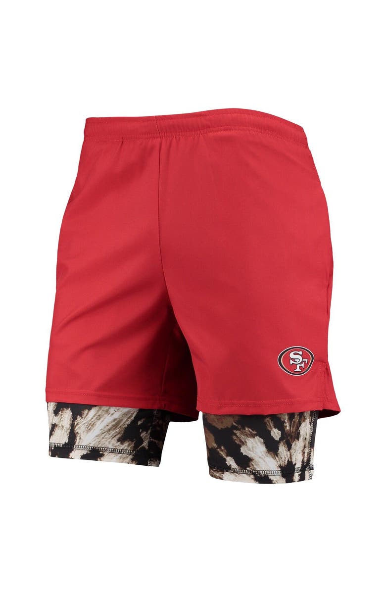 FOCO Men's FOCO Scarlet San Francisco 49ers Running Shorts, Alternate, color,