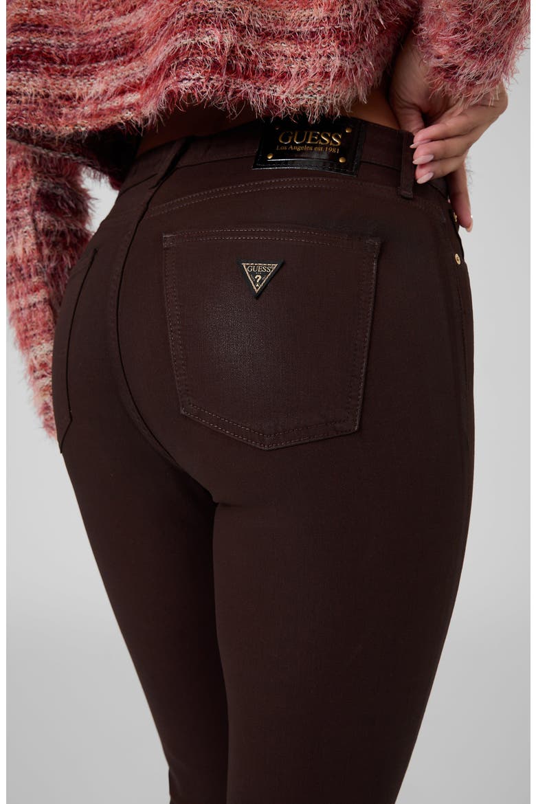 Sexy Mid Rise Flare Jeans, Alternate, color, DARK COFFEE