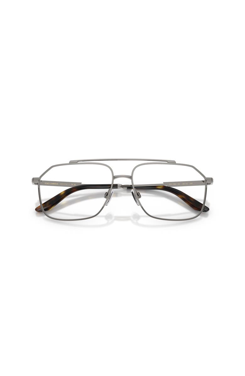Dolce&Gabbana 58mm Pilot optical glasses, Alternate, color, Silver