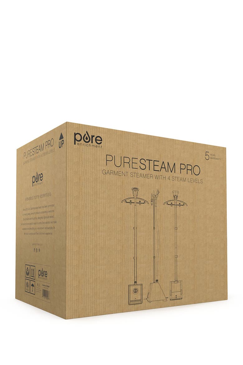 PureSteam Pro Garment 4 Steam Level Steamer, Alternate, color, WHITE