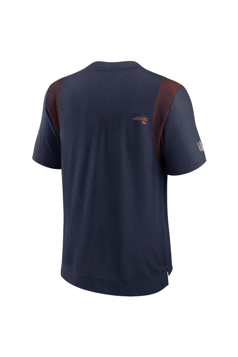 Men's Nike Navy Denver Broncos Sideline Player UV Performance T-Shirt, Alternate, color, Navy