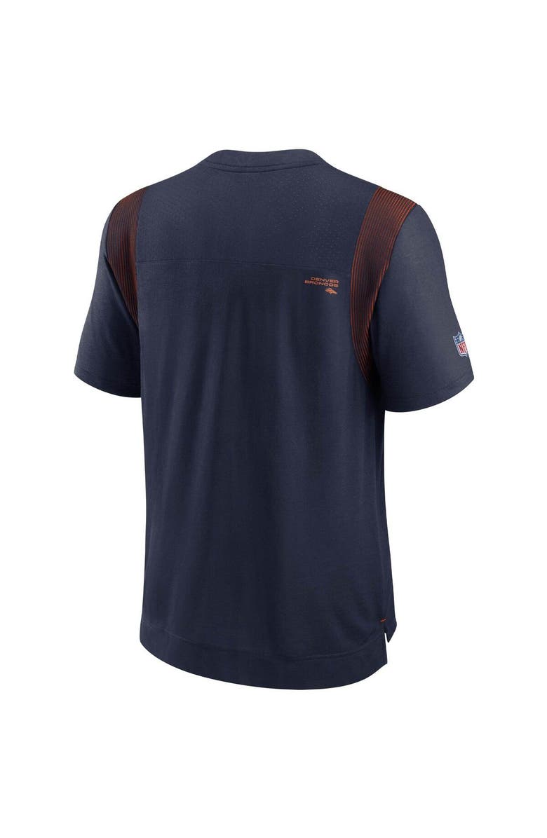 Nike Men's Nike Navy Denver Broncos Sideline Player UV Performance T-Shirt, Alternate, color, 