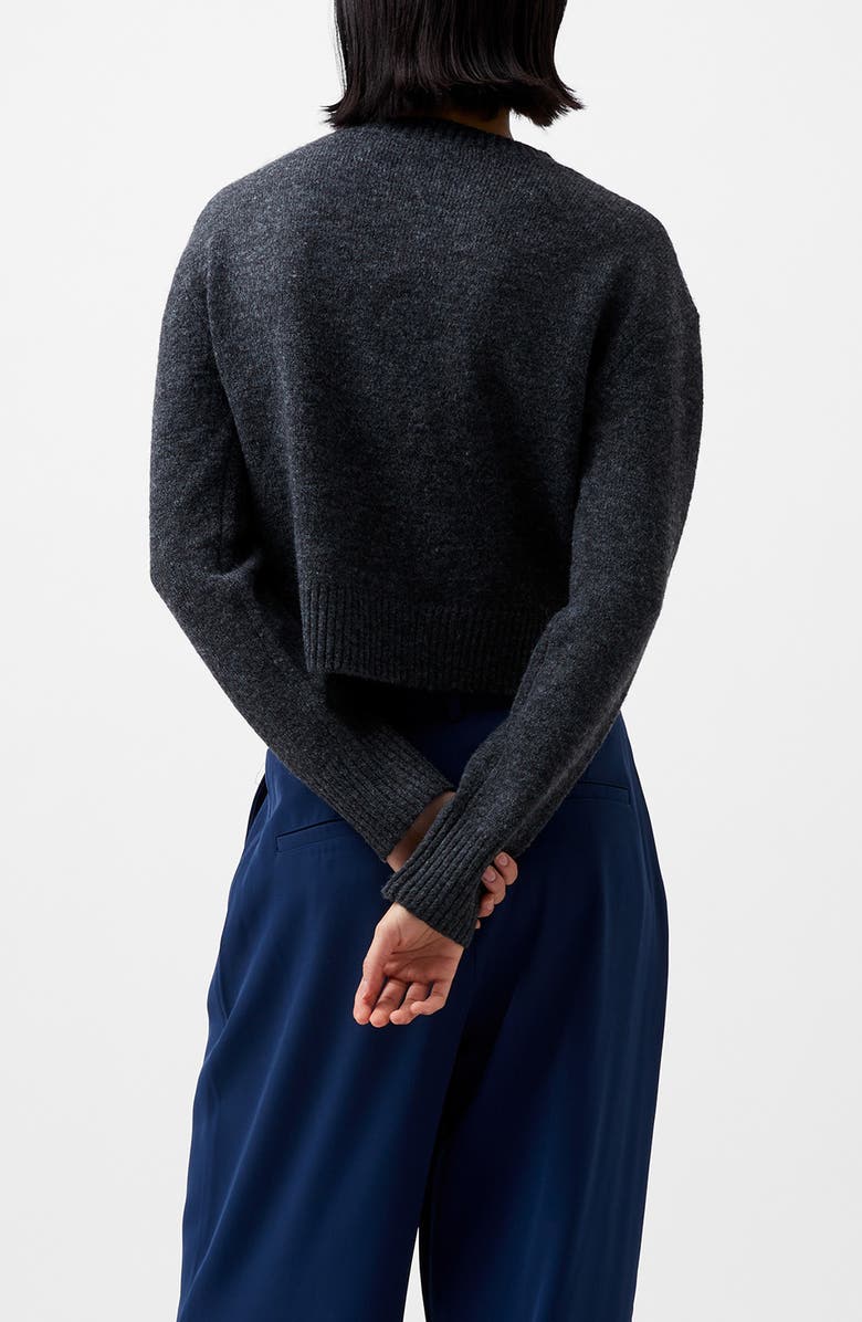 French Connection Kesia Crewneck Sweater, Alternate, color, Dark Charcoal