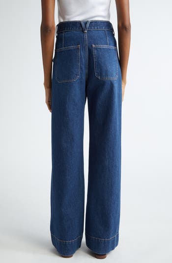 Taylor Belted High Waist Wide Leg Jeans