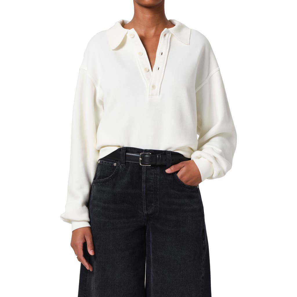 Citizens Of Humanity Remi Collared Sweatshirt In Pashmina