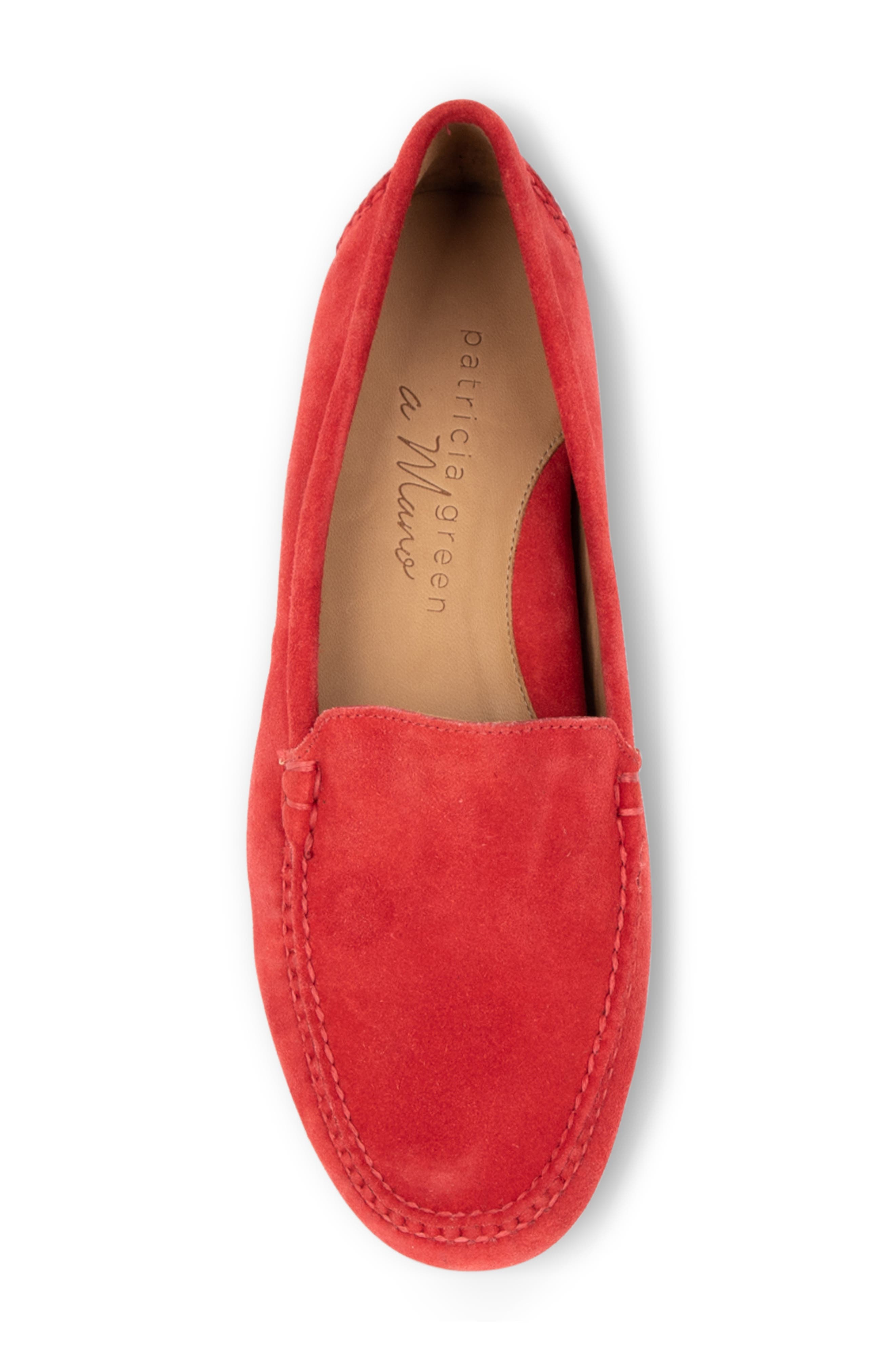 'Jillian' Loafer, Alternate, color, SCARLETT RED SUEDE