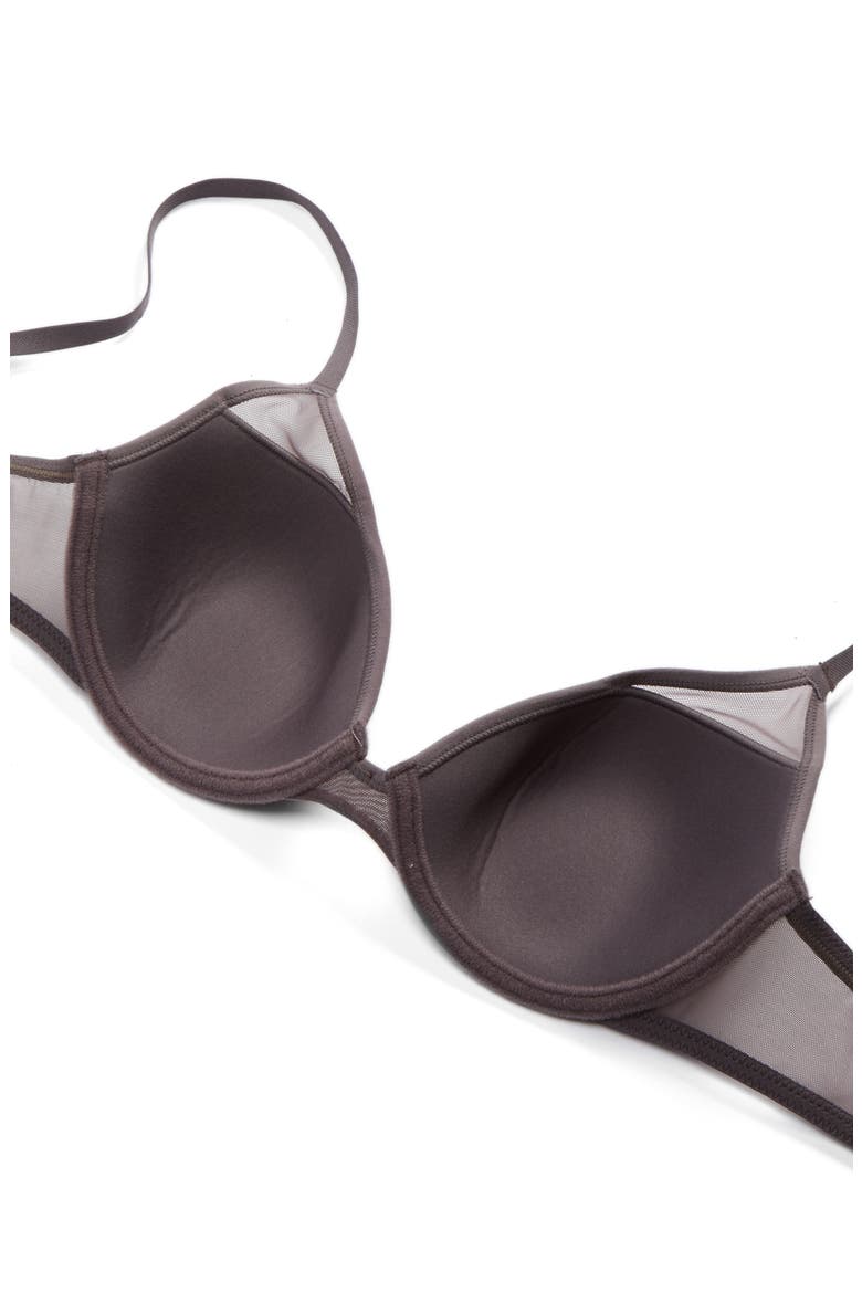Highlight Contour Underwire Bra, Alternate, color, GUNMETAL