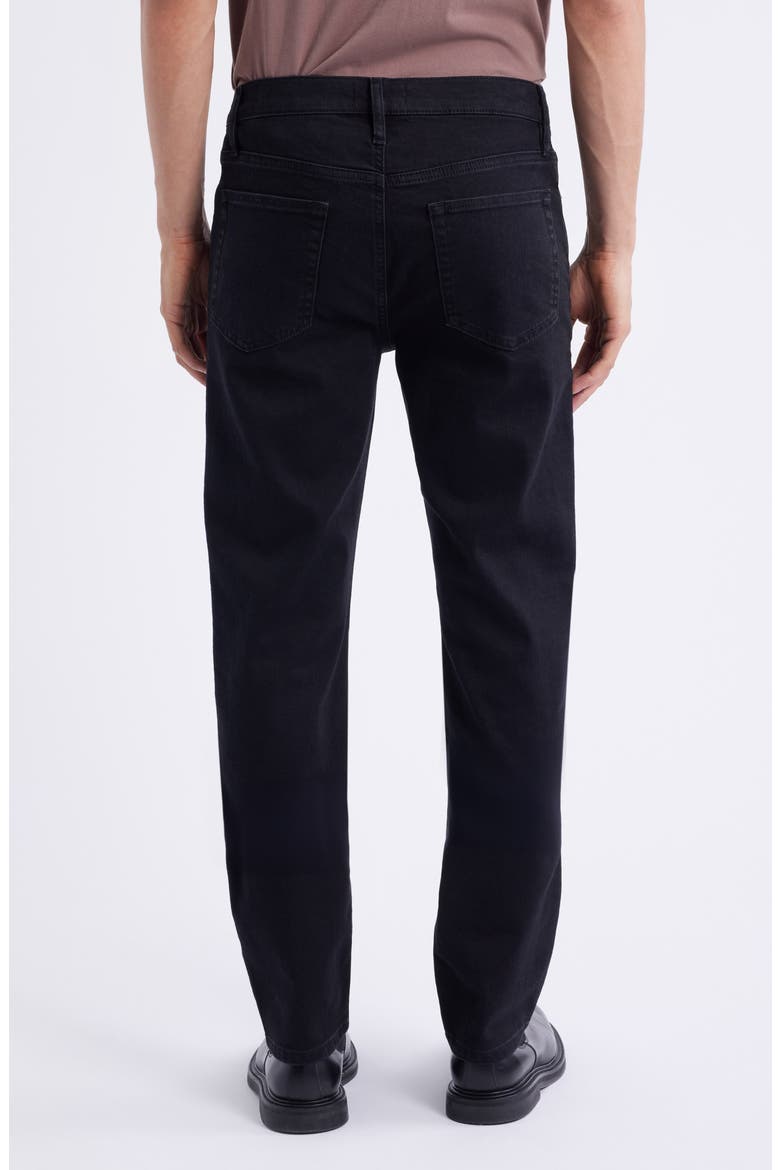 Modern Straight Leg Jeans, Alternate, color, NOIR