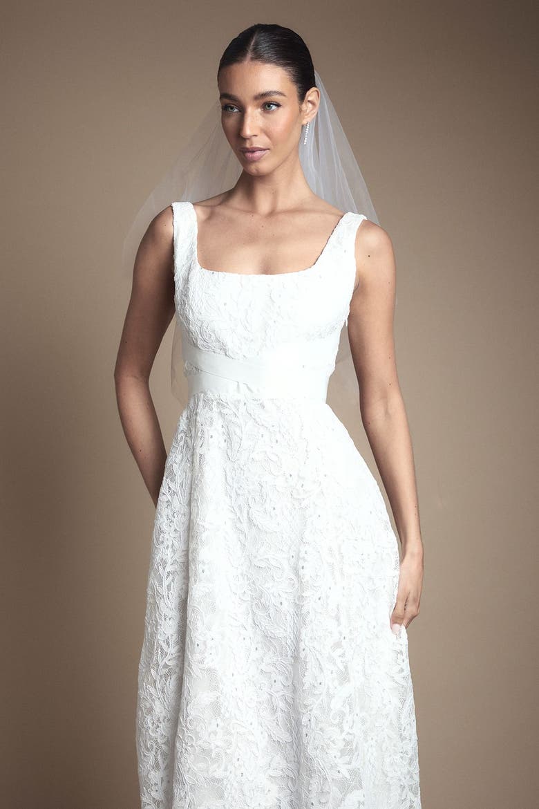 Lace Wrap Maxi Dress, Alternate, color, Ivory