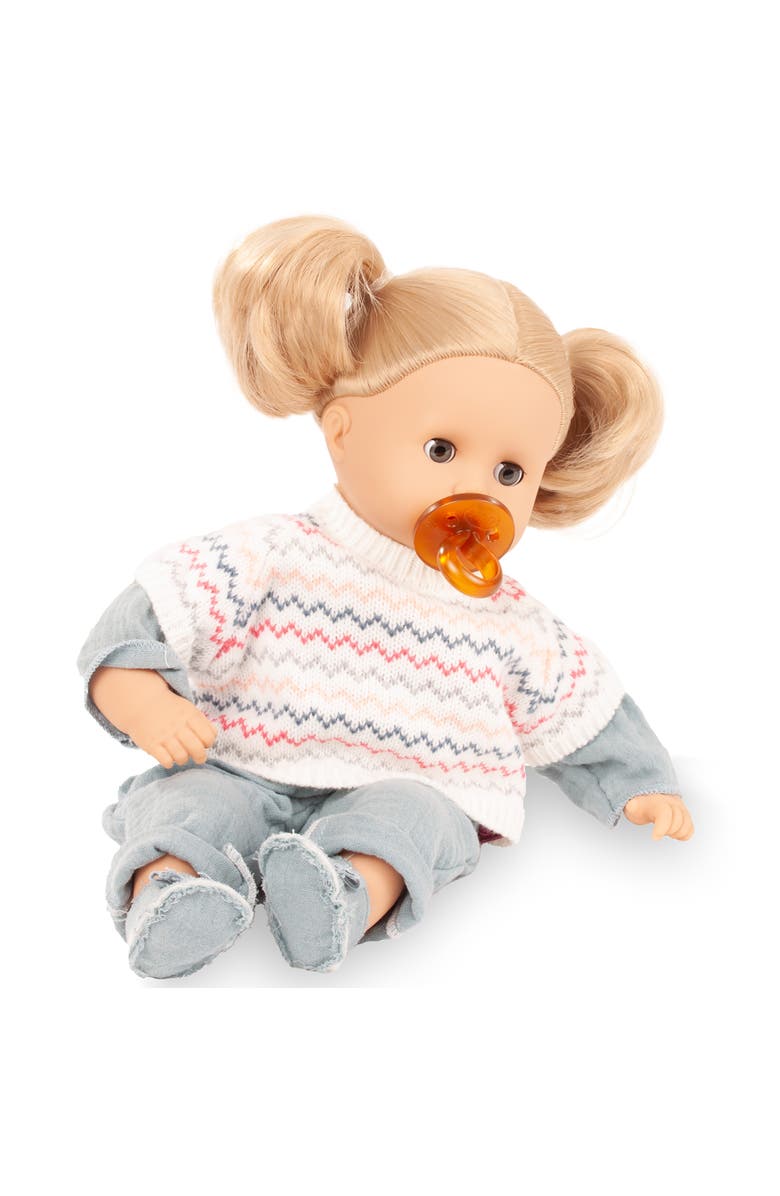 Gotz Muffin Zig Zag - 13" Doll, Chevron Knit Sweater Shirt, Kids 3+, Alternate, color, Multicolored