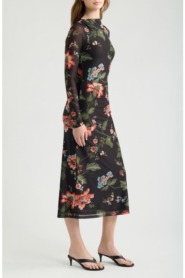 Katya Midi Dress, Alternate, color, CHDF
