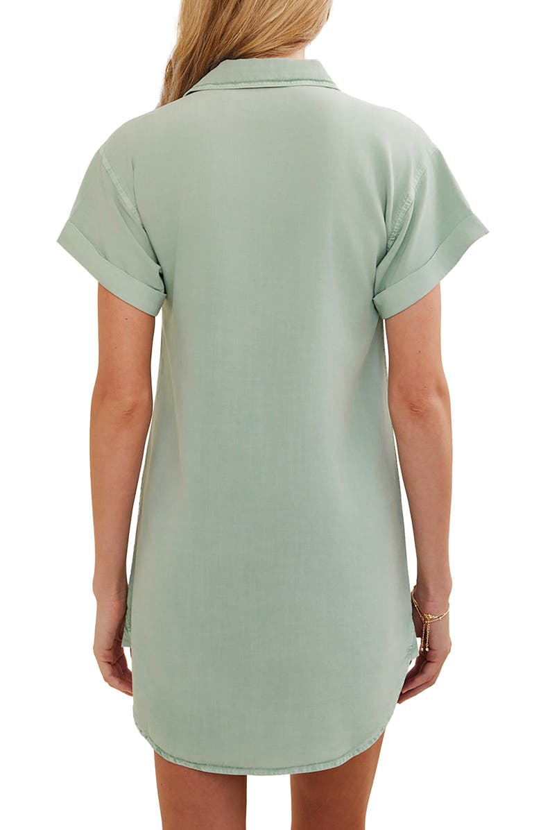 Bella Dahl Roll Sleeve Pocket Mini Shirtdress, Alternate, color, 