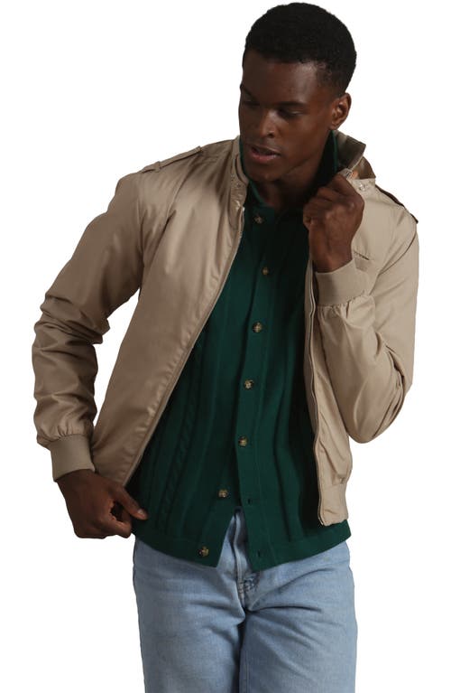 Members Only Classic Iconic Racer Jacket In Neutral