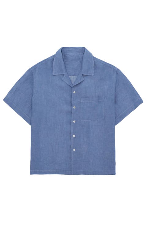 Bowling Linen Short Sleeve Shirt