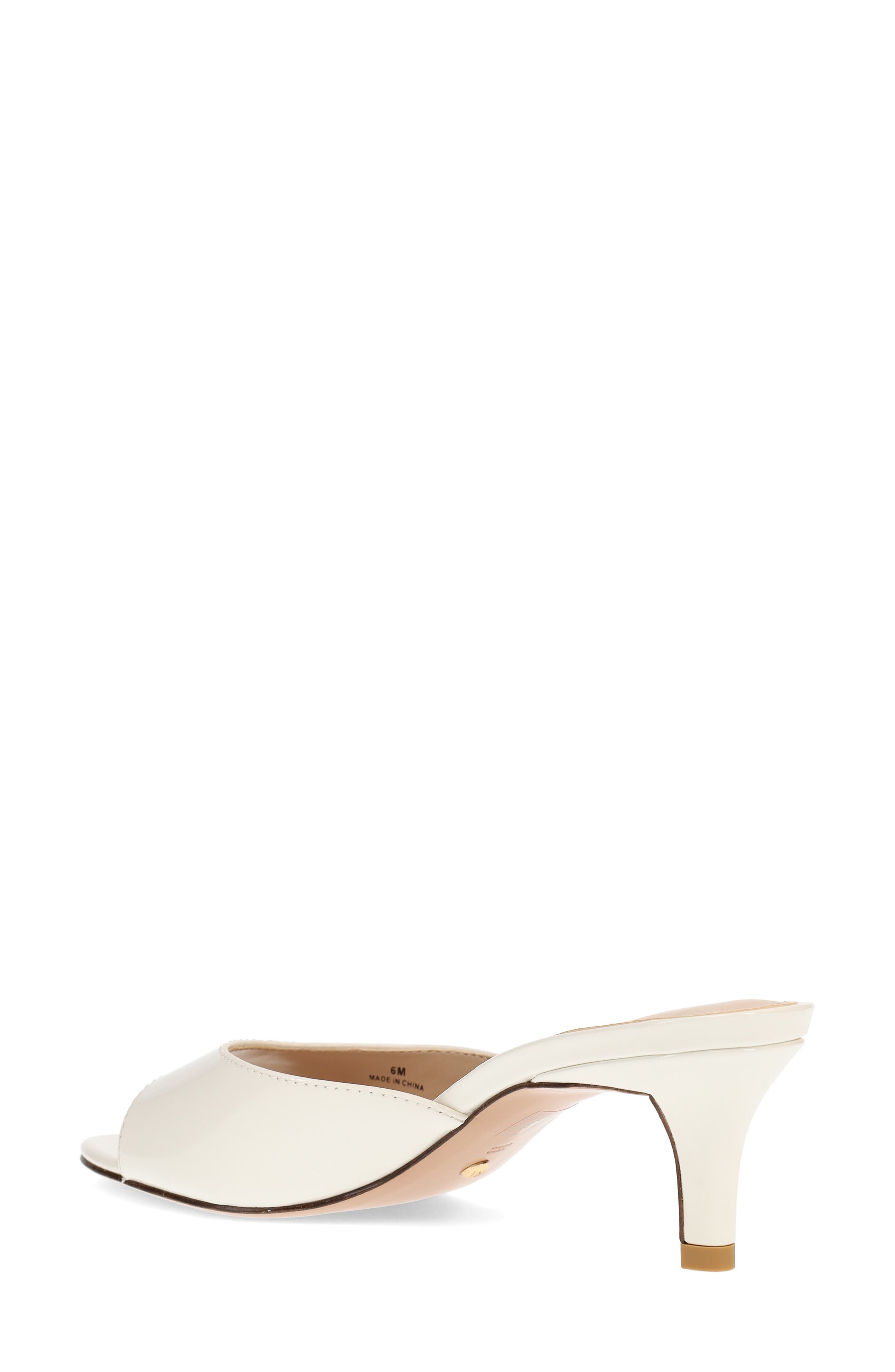 Pelle Moda Balin Kitten Heel Slide Sandal, Alternate, color, White