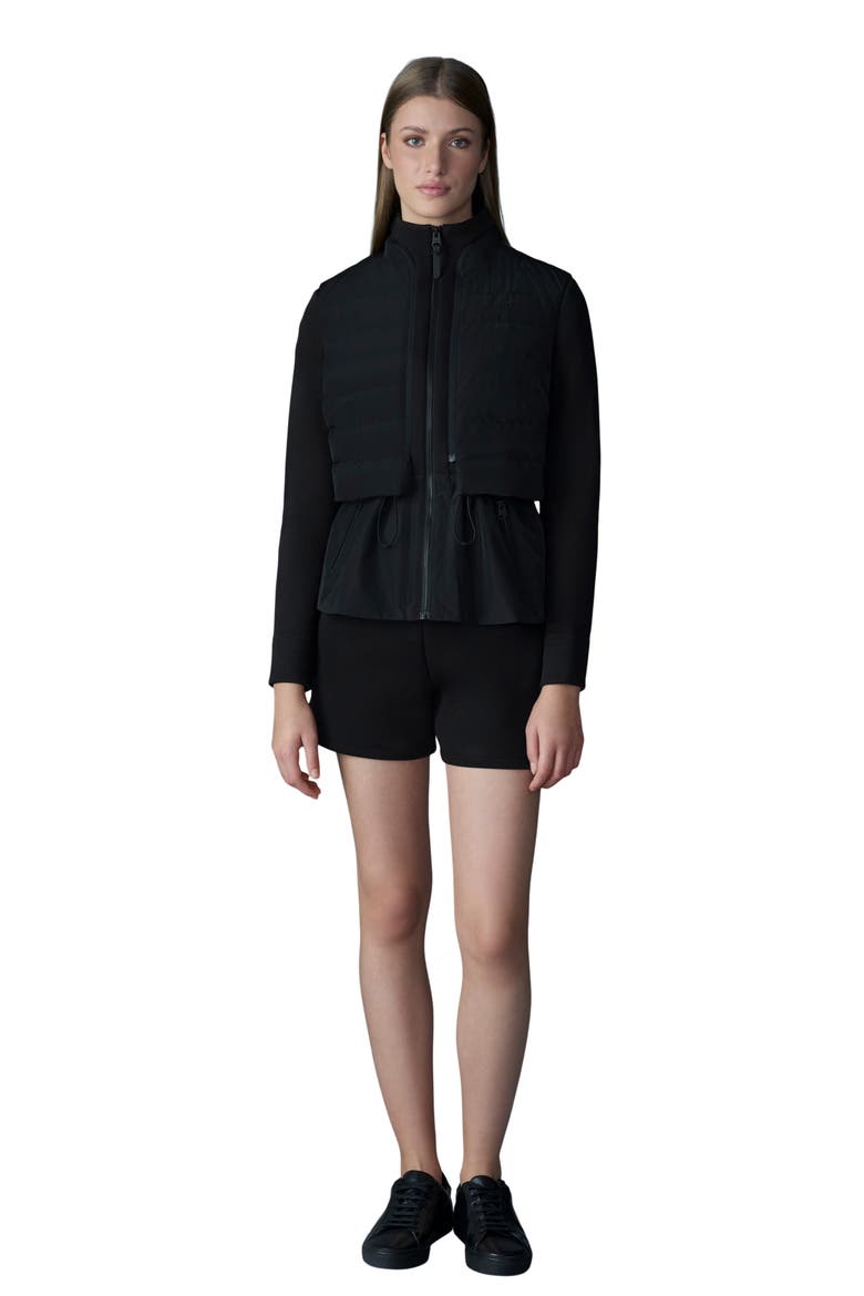 Priscilla 3-in-1 Hybrid Lightweight Jacket with Down Vest, Alternate, color, BLACK