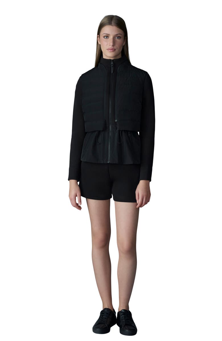Mackage Priscilla 3-in-1 Hybrid Lightweight Jacket with Down Vest, Alternate, color, Black