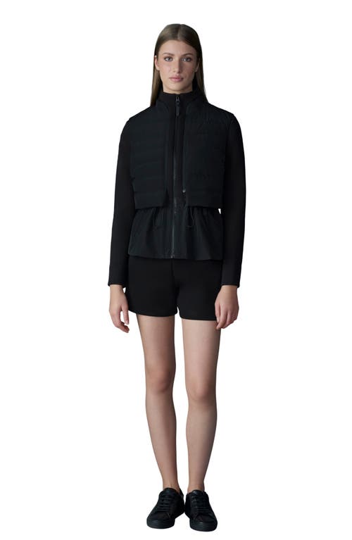 Mackage Priscilla 3-in-1 Hybrid Lightweight Jacket With Down Vest In Black
