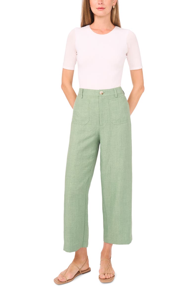 Front Pocket Crop Pants, Alternate, color, EUCALYPTUS