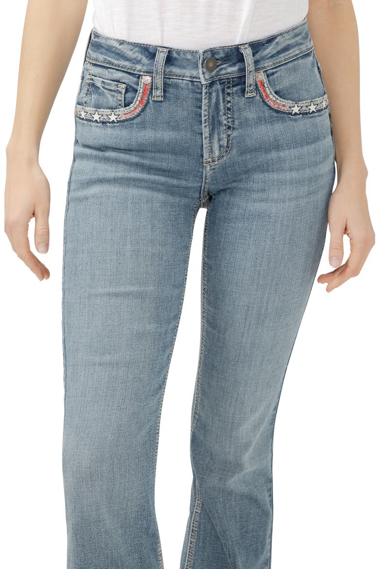 Suki Americana Curvy Mid Rise Bootcut Jeans, Alternate, color, FREEDOM