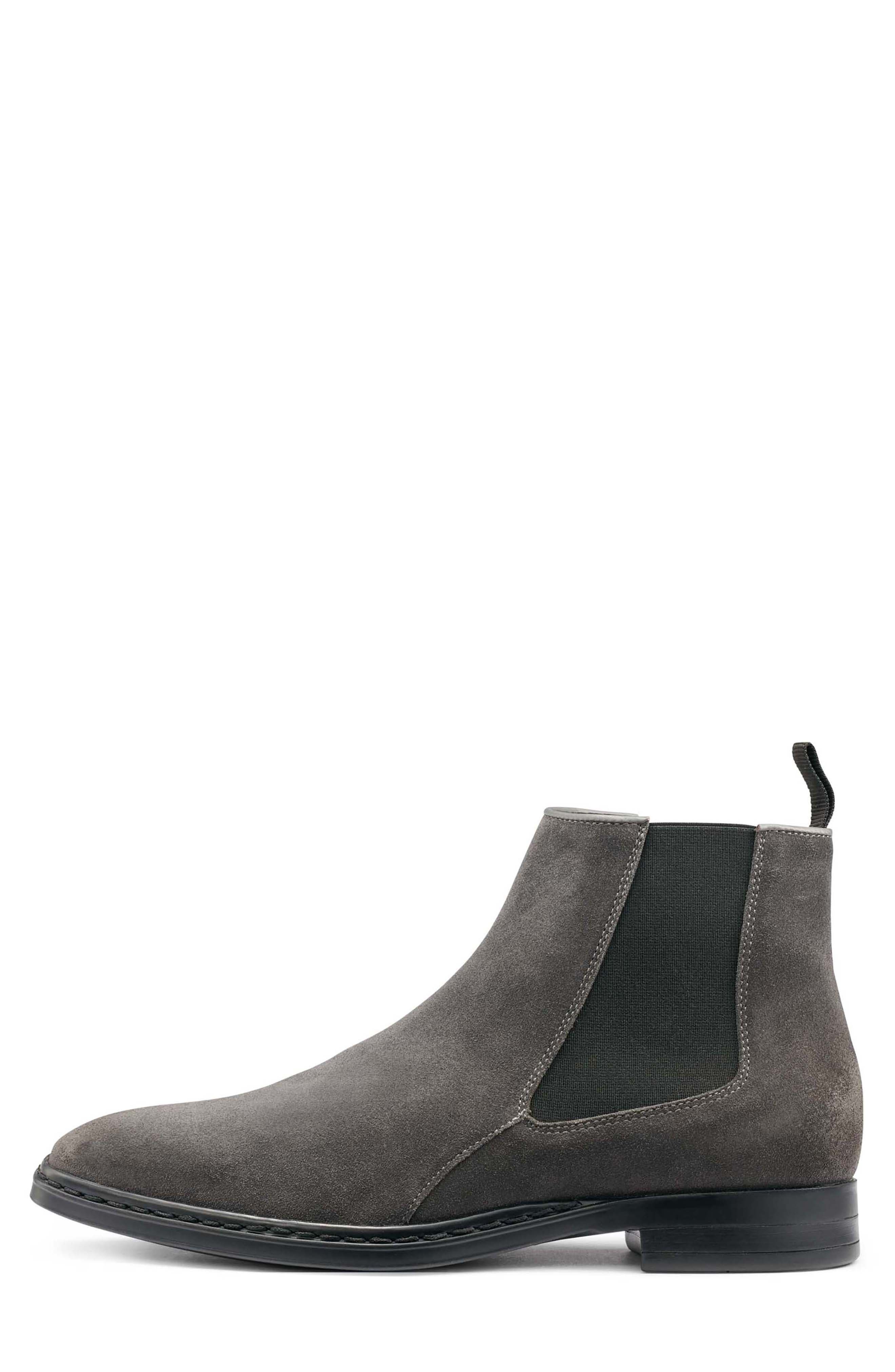 KARL LAGERFELD PARIS Suede Chelsea Boot, Alternate, color, Grey