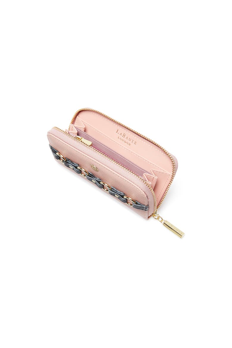 Ellen Vegan Zip Around Wallet, Alternate, color, Pink