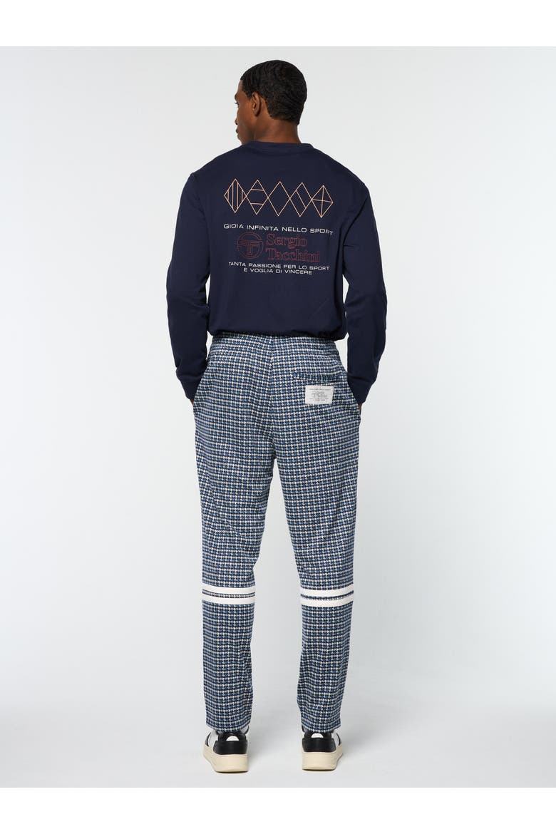 Dallas Houndstooth Track Pant, Alternate, color, MARITIME BLUE