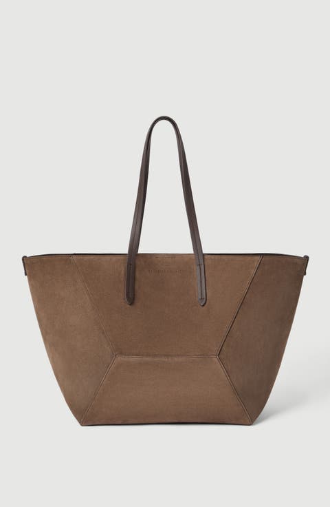 BC Duo bag in suede with monili