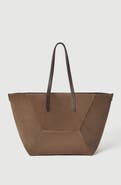Brunello Cucinelli BC Duo bag in suede with monili