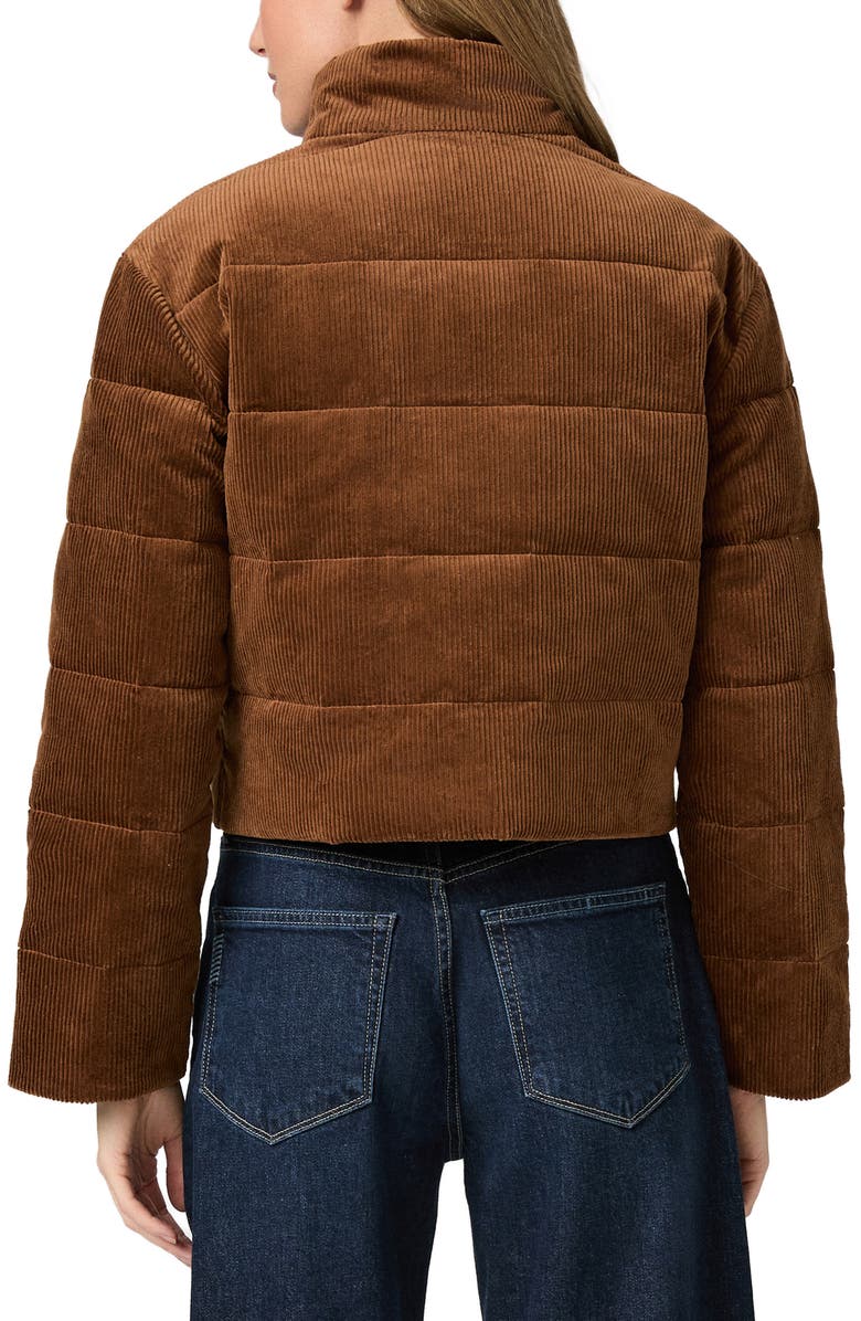 PAIGE Astor Stretch Cotton Corduroy Puffer Jacket, Alternate, color,