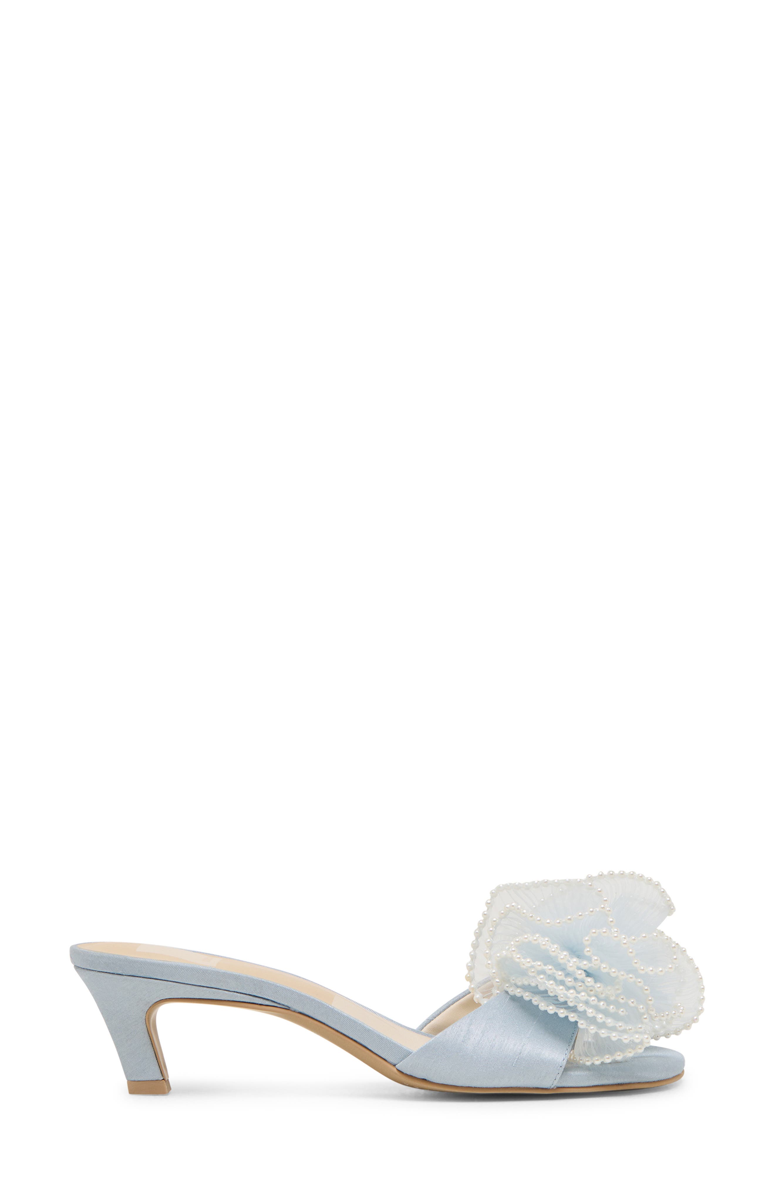 Dolce Vita Narita Pearl Sandal, Alternate, color, Light Blue Satin