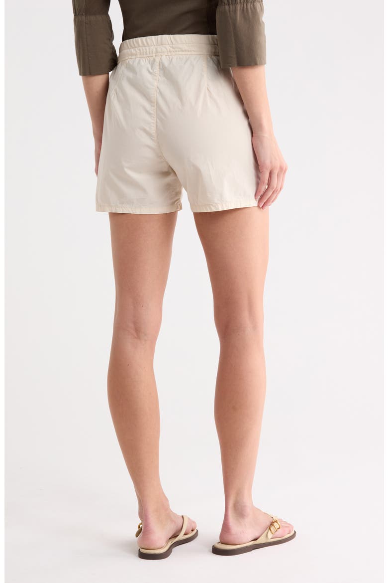 Stretch Cotton Poplin Drawstring Shorts, Alternate, color, ALABASTER