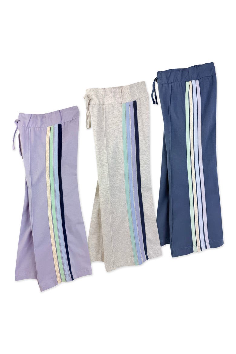 Kids' Wilder 3-Pack Organic Cotton Sweatpants, Alternate, color, FROST