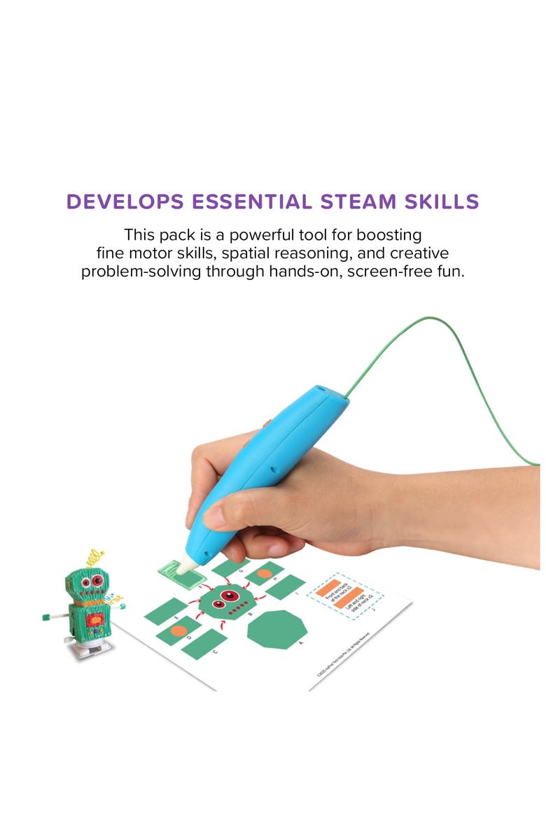 myFirst 3dPen Make Creator Kit Filaments For Kids, Alternate, color, Blue