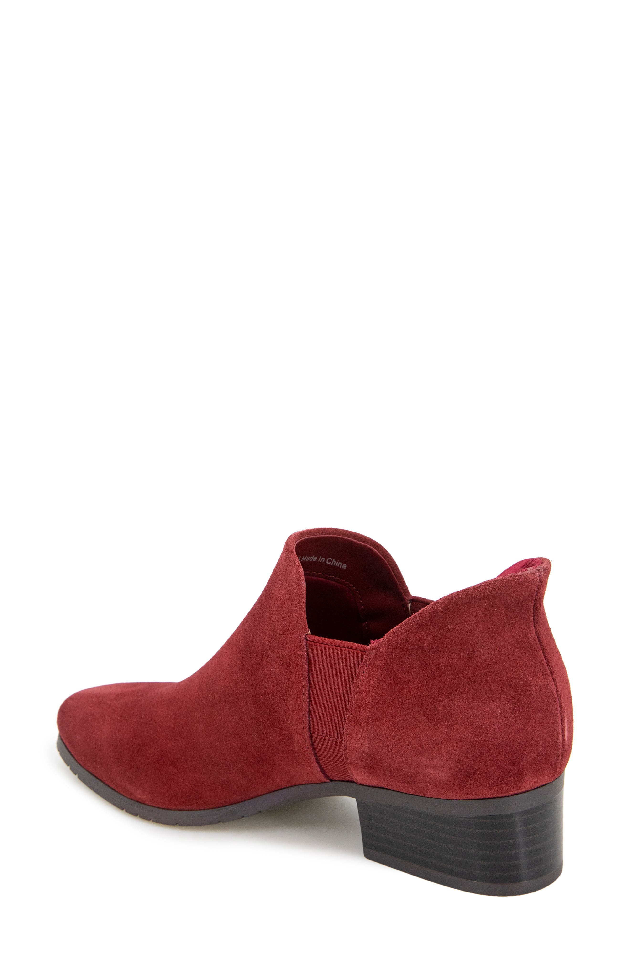 Serafina Ankle Bootie, Alternate, color, RED SUEDE