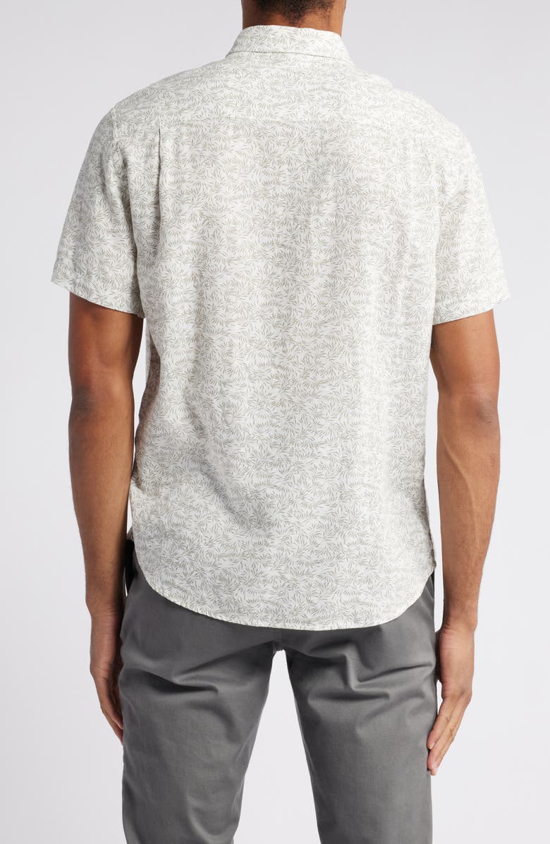 Rails Carson Short Sleeve Linen Blend Button-Up Shirt, Alternate, color, 